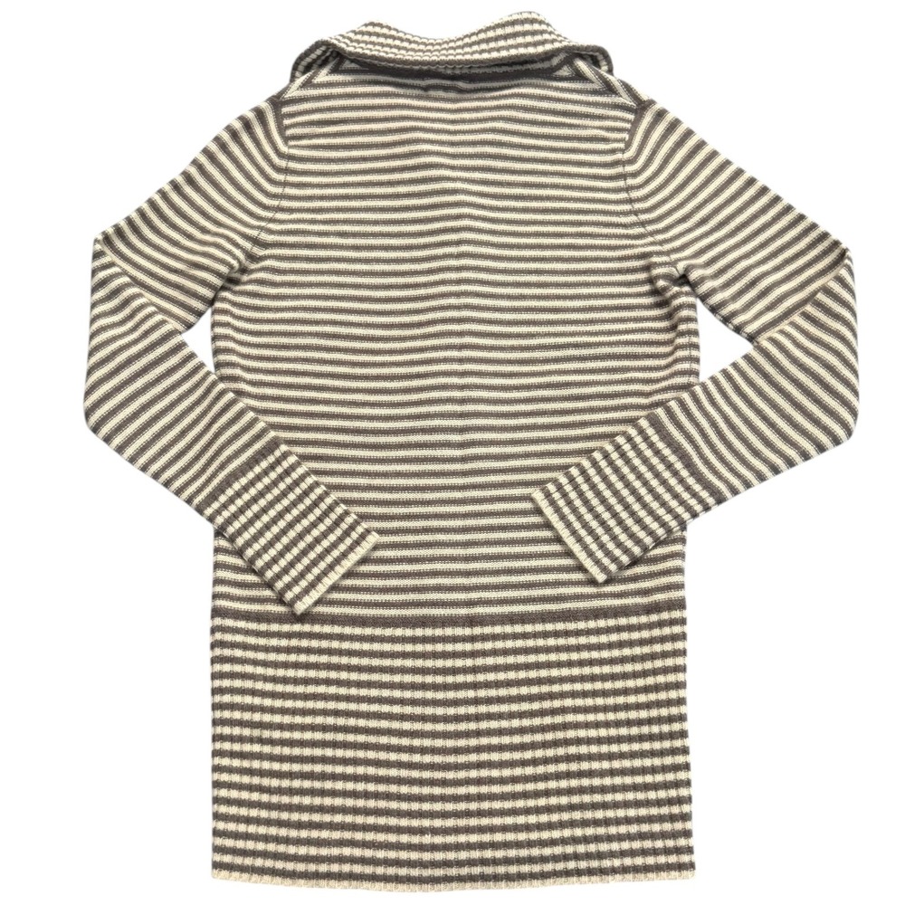 Banana Republic Wool Angora Striped Knit Button Sweater Shawl Collar Size M‎ - Picture 5 of 9